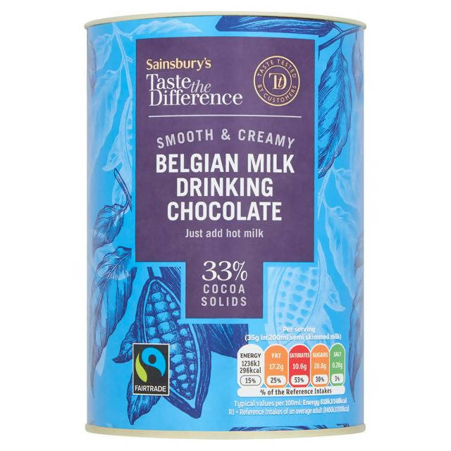 Sainsbury's Belgian Hot Chocolate, Taste the Difference 280g