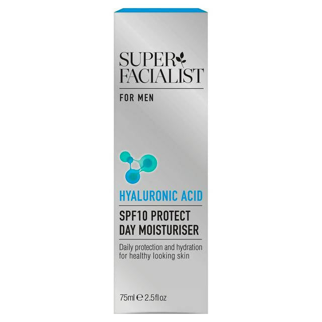 Super Facialist for Men SPF10 Protect Day Moisturiser 75ml Men's skincare Sainsburys   