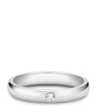 Platinum and Diamond Classic Band (3mm) GOODS Harrods   