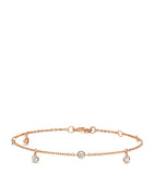 Rose Gold and Five Diamond My First De Beers Bracelet Miscellaneous Harrods   