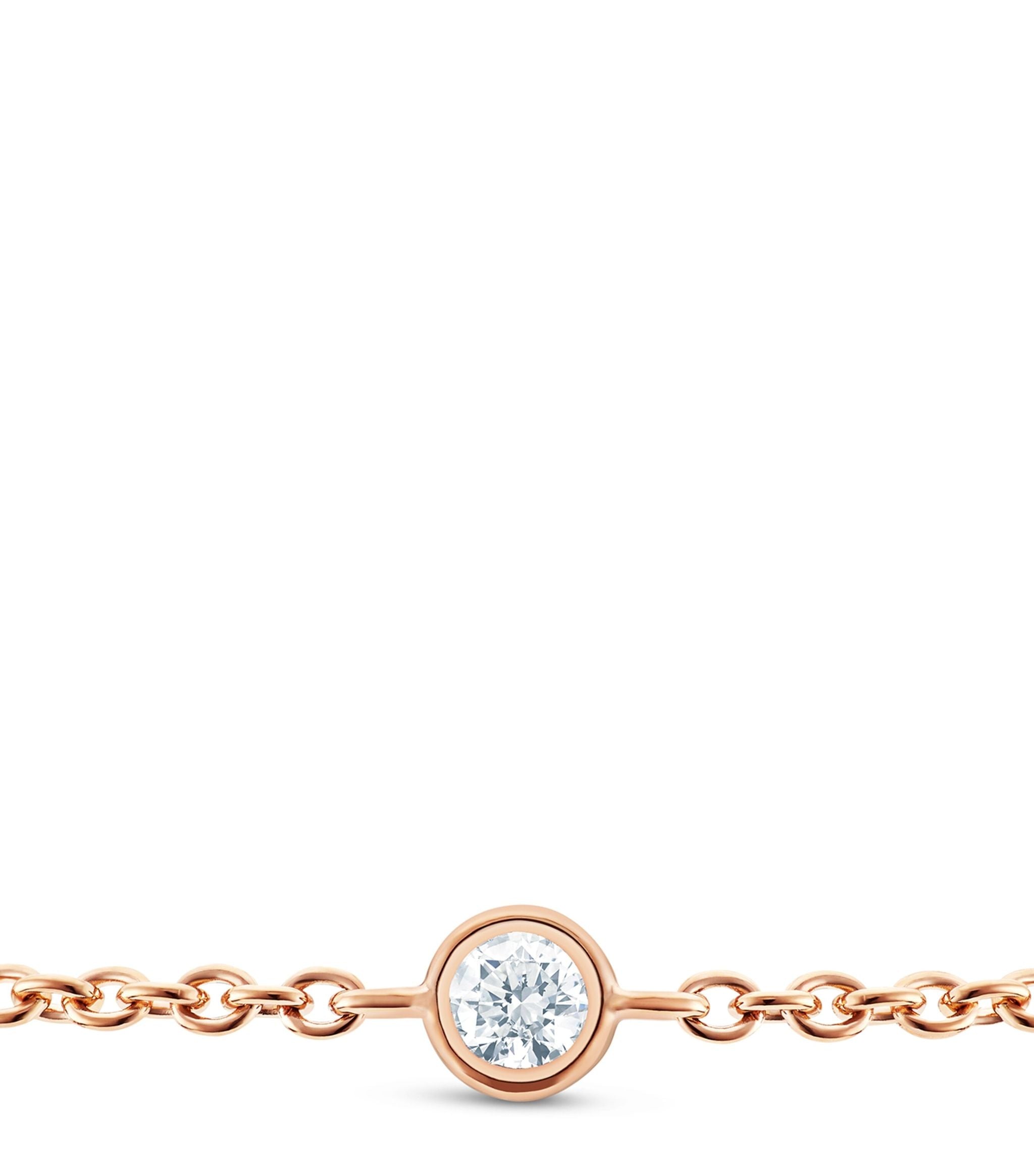 Rose Gold and Five Diamond My First De Beers Bracelet Miscellaneous Harrods   