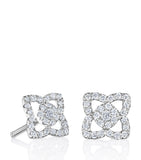 Small White Gold Enchanted Lotus Stud Earrings GOODS Harrods   