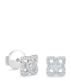 Small White Gold Enchanted Lotus Stud Earrings GOODS Harrods   