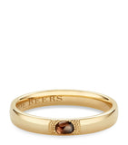 Small Yellow Gold and Diamond Talisman You and Me Band GOODS Harrods   