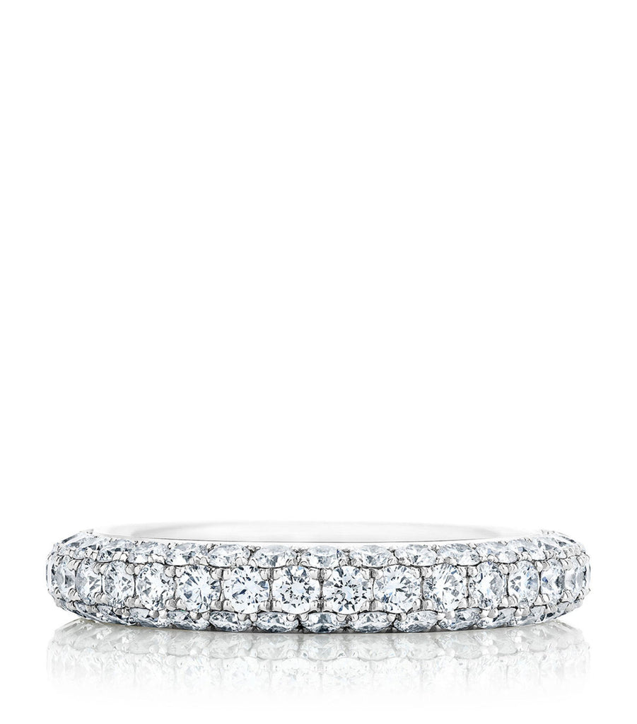 White Gold and Diamond Darling Eternity Band (3.5mm)