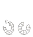 White Gold and Diamond Dewdrop Earrings GOODS Harrods   