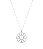 White Gold and Diamond Dewdrop Medallion Necklace GOODS Harrods   