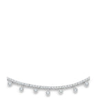 White Gold and Diamond Dewdrop Necklace GOODS Harrods   