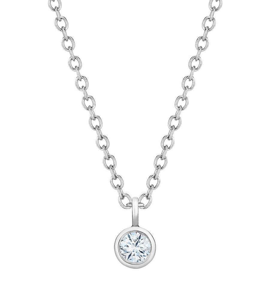 White Gold and Diamond My First De Beers Pendant