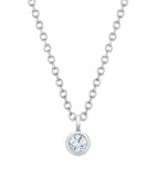 White Gold and Diamond My First De Beers Pendant GOODS Harrods   