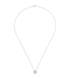 White Gold and Heart-Shaped Diamond My First De Beers Aura Necklace Miscellaneous Harrods   