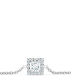 White Gold and Pricess-Cut Diamond My First De Beers Aura Bracelet GOODS Harrods   