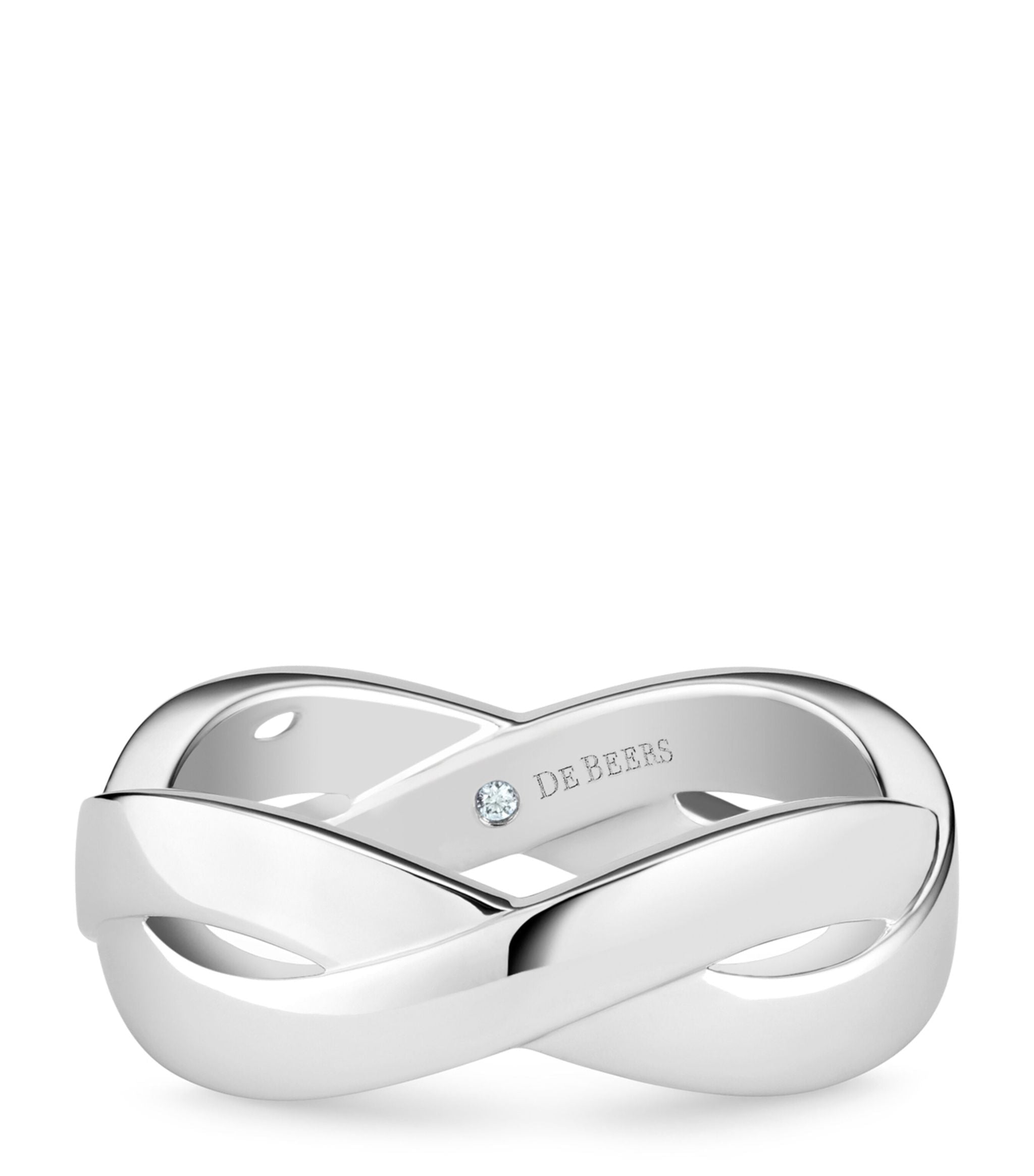 White Gold Infinity Band (5mm) GOODS Harrods   