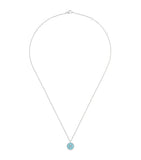 White Gold, Turquoise and Diamond Enchanted Lotus Pendant Necklace GOODS Harrods   