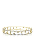 Yellow Gold and Diamond Dewdrop Bangle Miscellaneous Harrods   
