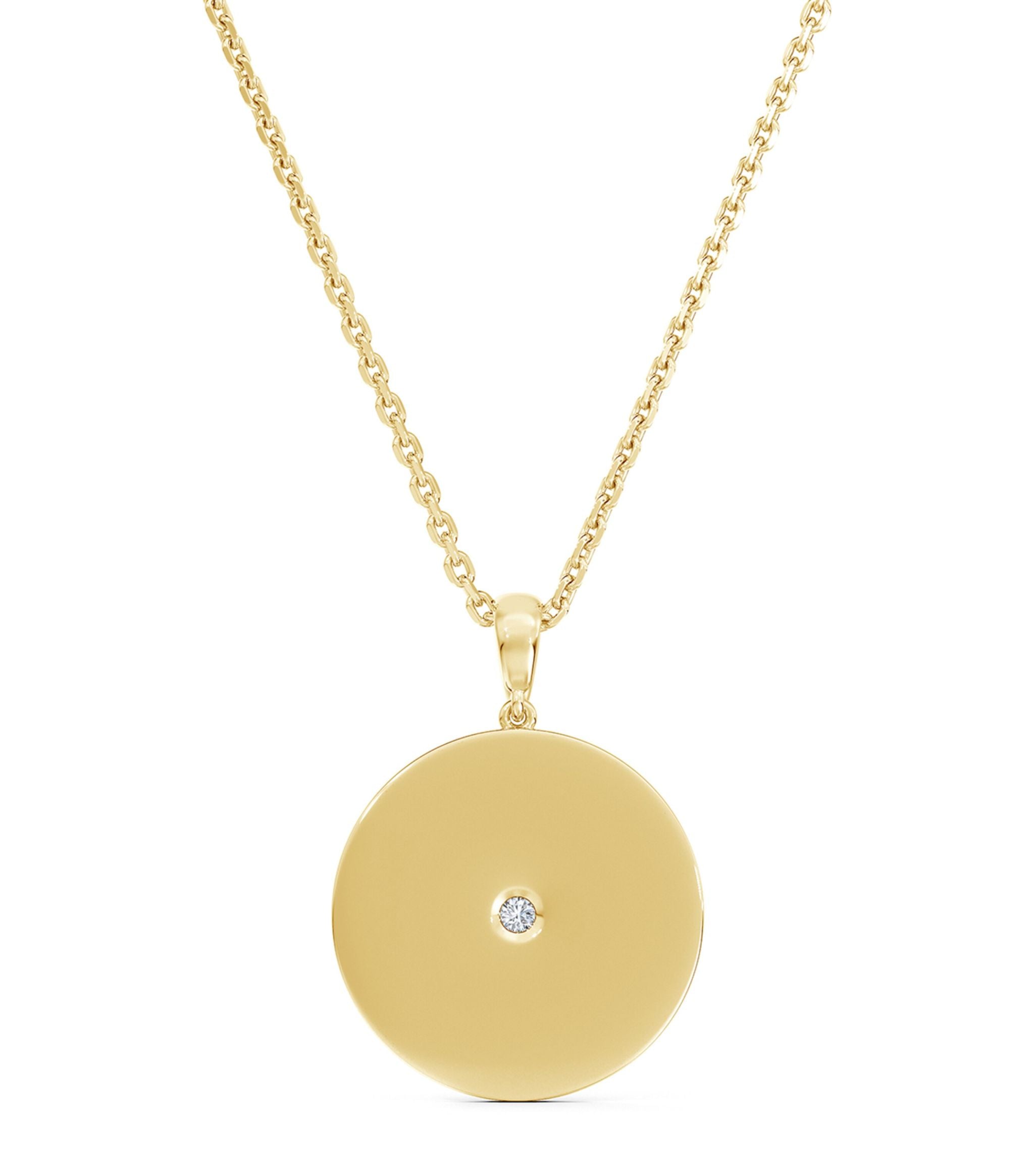 Yellow Gold and Diamond Enchanted Lotus Pendant Necklace GOODS Harrods   