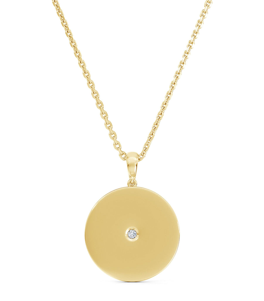 Yellow Gold and Diamond Enchanted Lotus Pendant Necklace