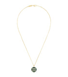 Yellow Gold and Diamond Enchanted Lotus Pendant Necklace GOODS Harrods   