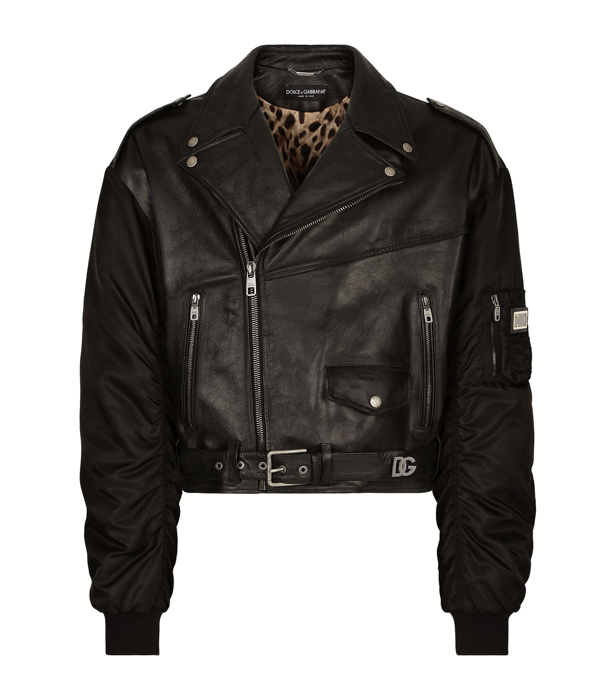 Leather Biker Jacket Miscellaneous Harrods   