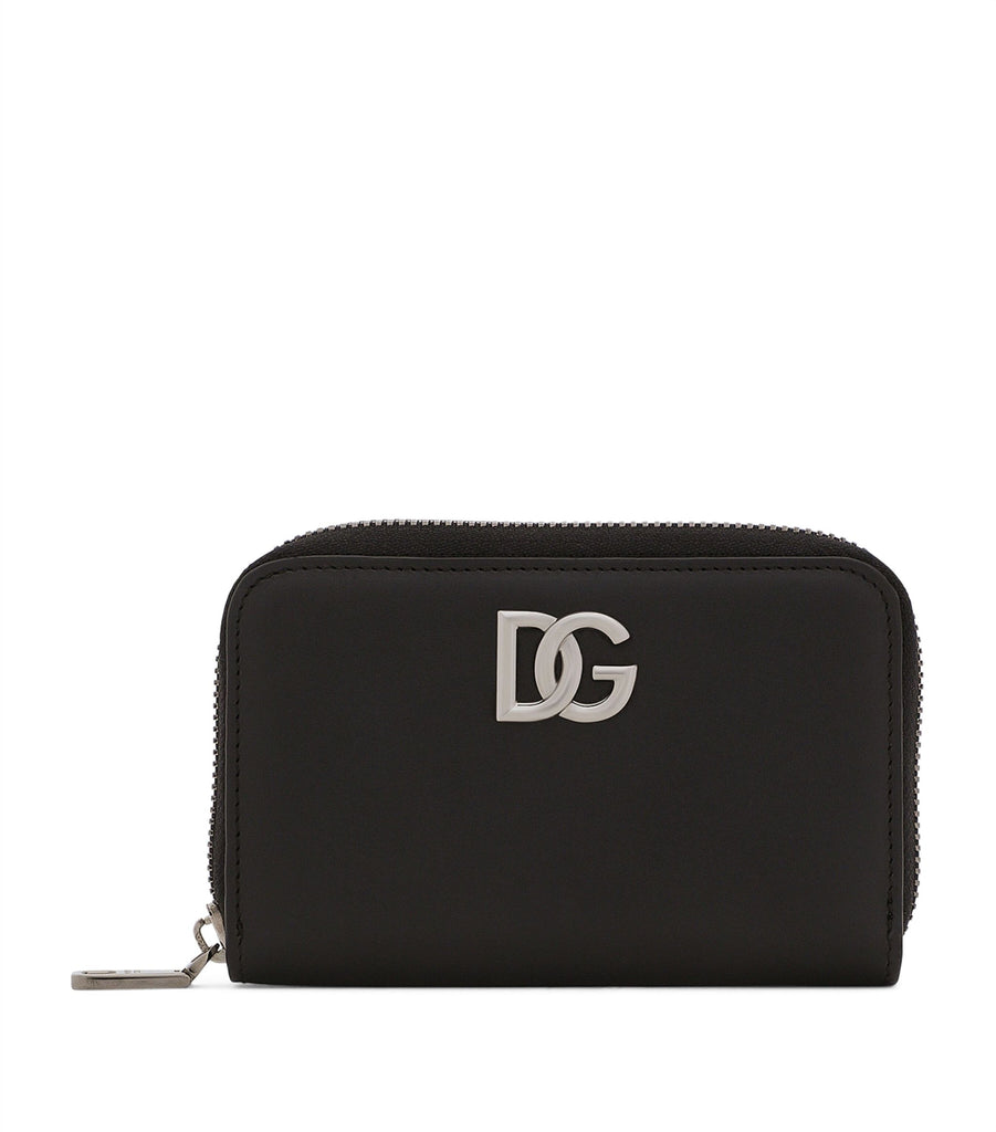 Leather DG Millennials Zip-Around Wallet