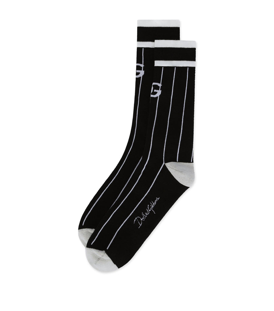 Striped Logo Socks