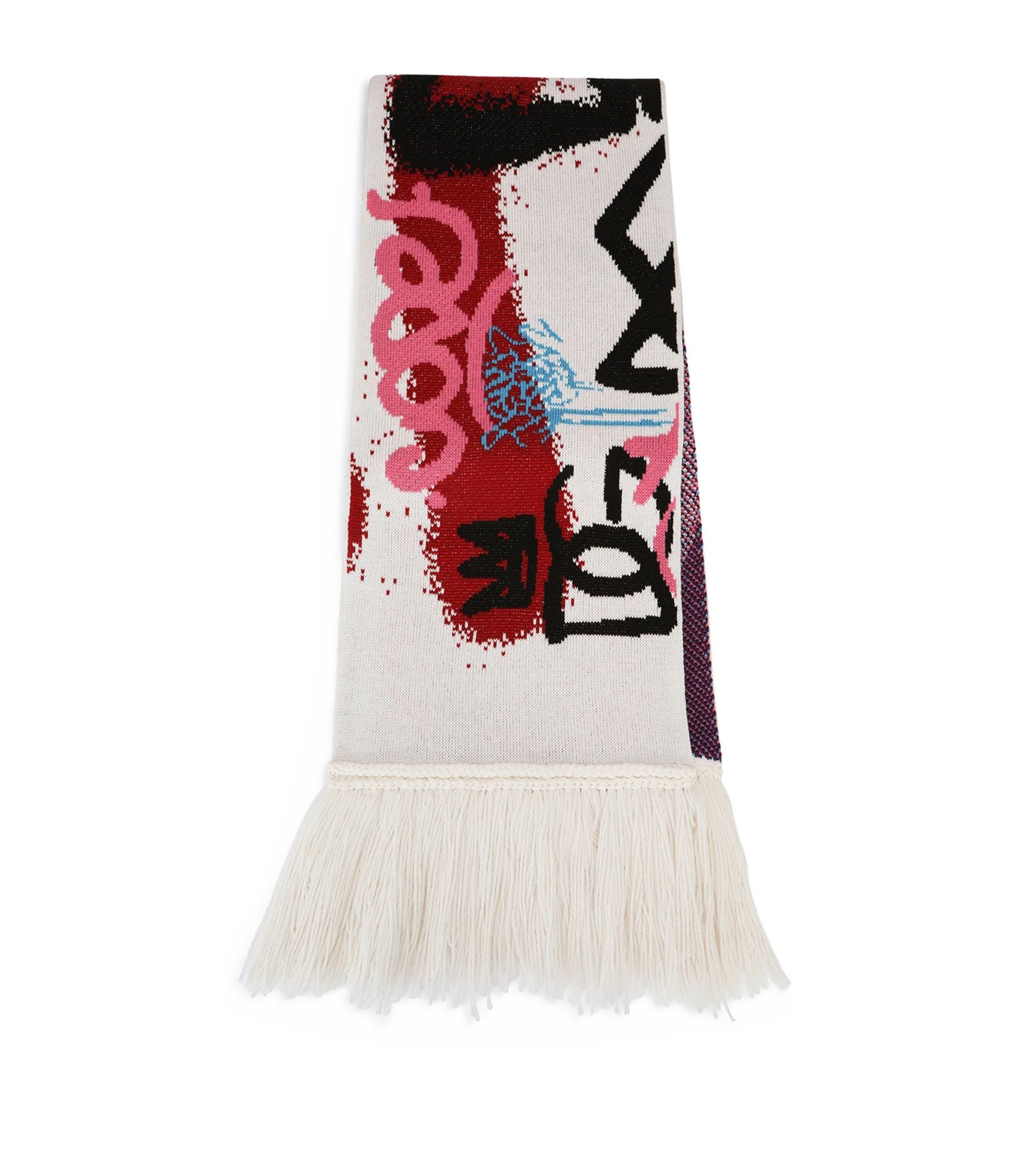 Wool Graffiti Scarf GOODS Harrods   