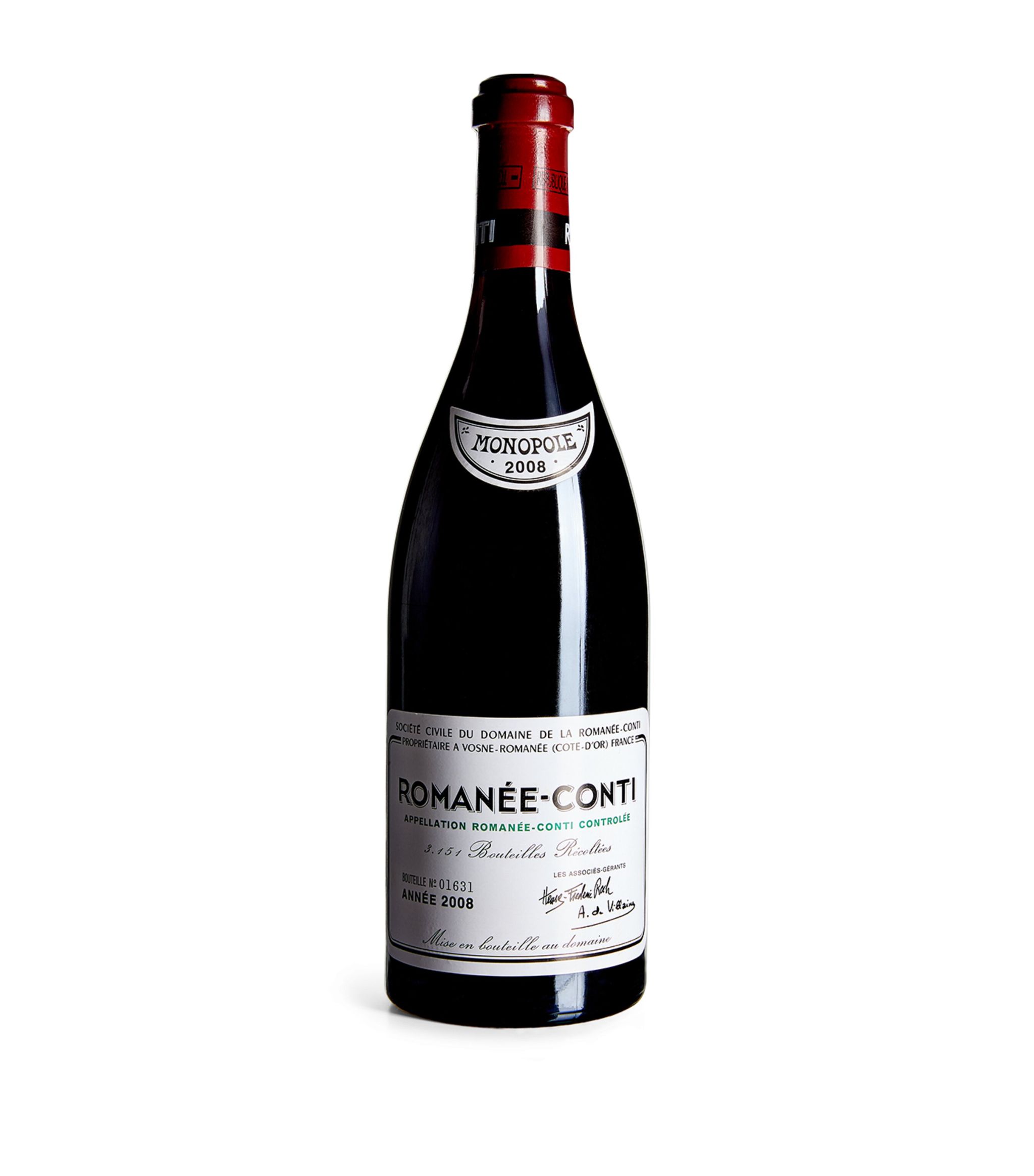 Romanee-Conti Grand Cru Pinot Noir 2008 (75cl) - Burgundy, France GOODS Harrods   