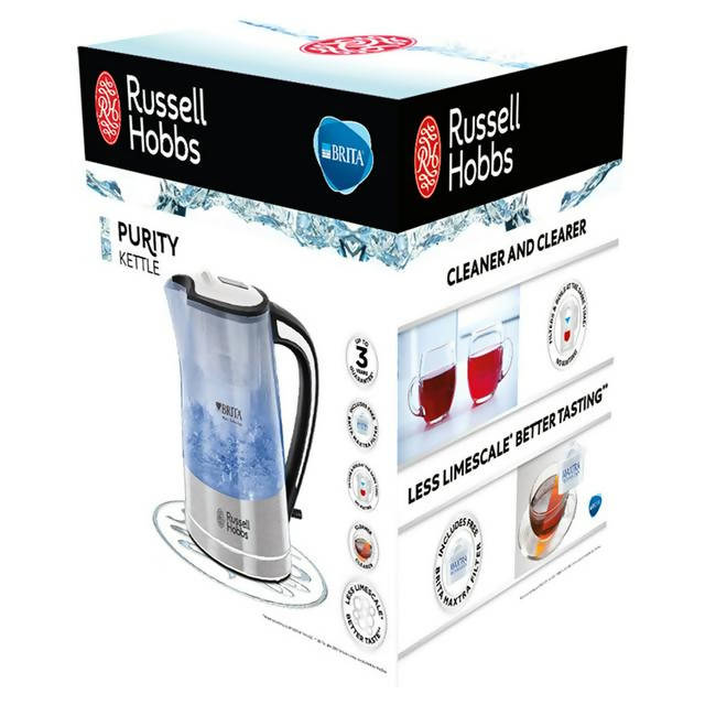 Russell Hobbs 22851 Purity Brita Filter Clear Plastic Kettle