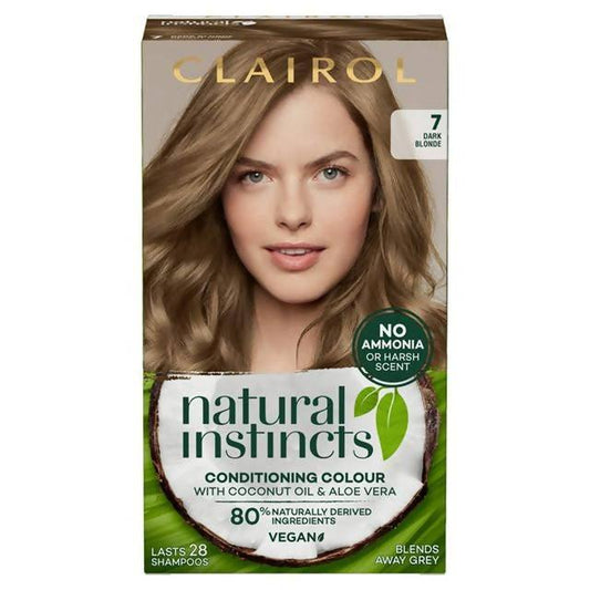 Clairol Natural Instincts Semi-Permanent Hair Dye Dark Blonde 7 Beauty Awards Sainsburys   