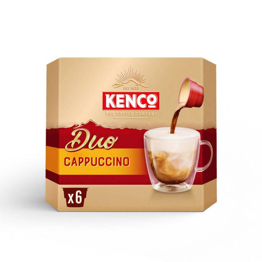 Kenco Duo Cappuccino Instant Coffee 6 Pack Coffee ASDA   