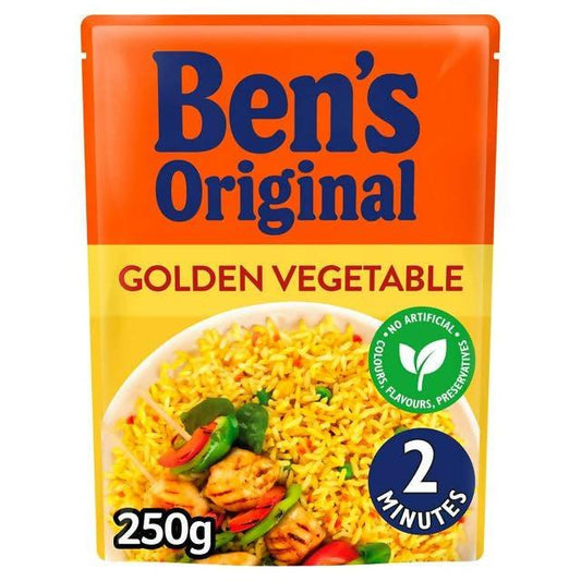 Bens Original Golden Vegetable Microwave Rice 250g Microwave rice Sainsburys   