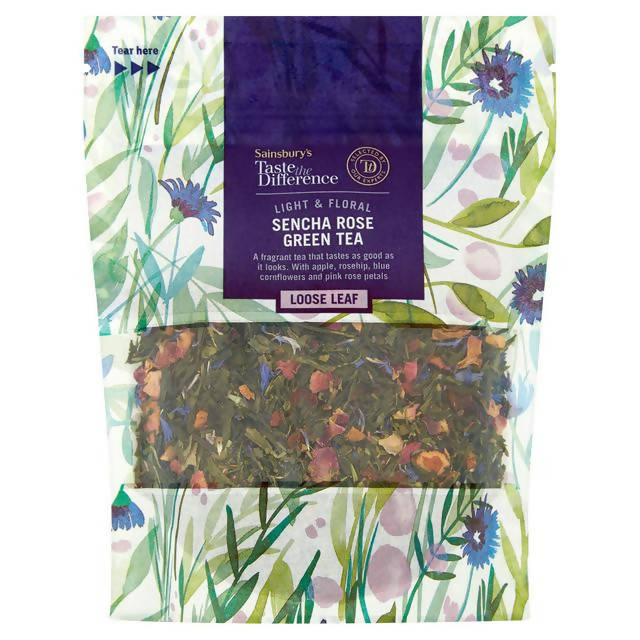 Sainsbury's Sencha Rose Green Loose Leaf Tea, Taste the Difference 100g GOODS Sainsburys   