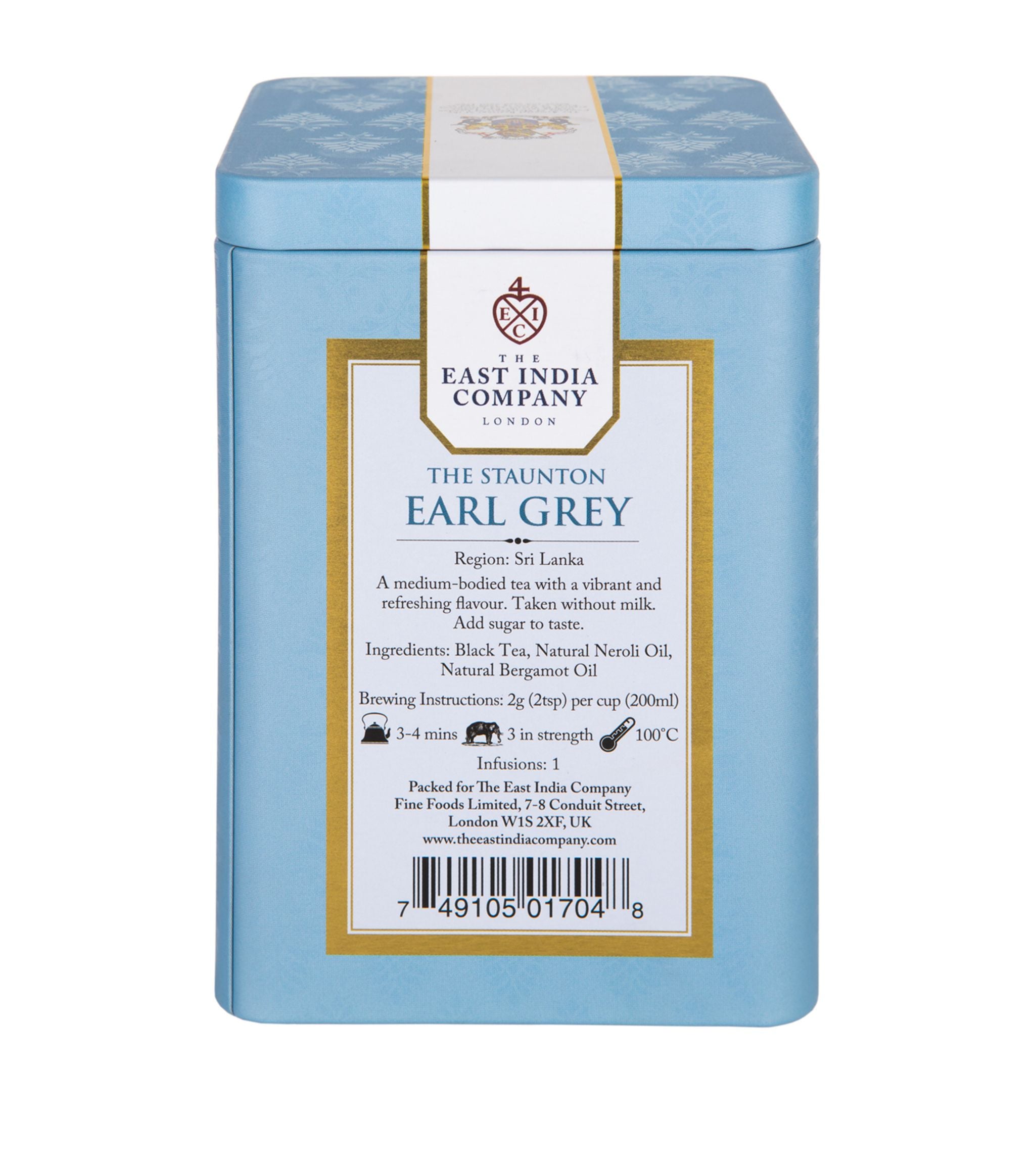 The Staunton Earl Grey Loose Leaf Tea (125G) Tea Harrods   