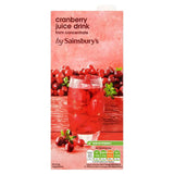 Sainsbury's Cranberry Juice Drink 1L GOODS Sainsburys   