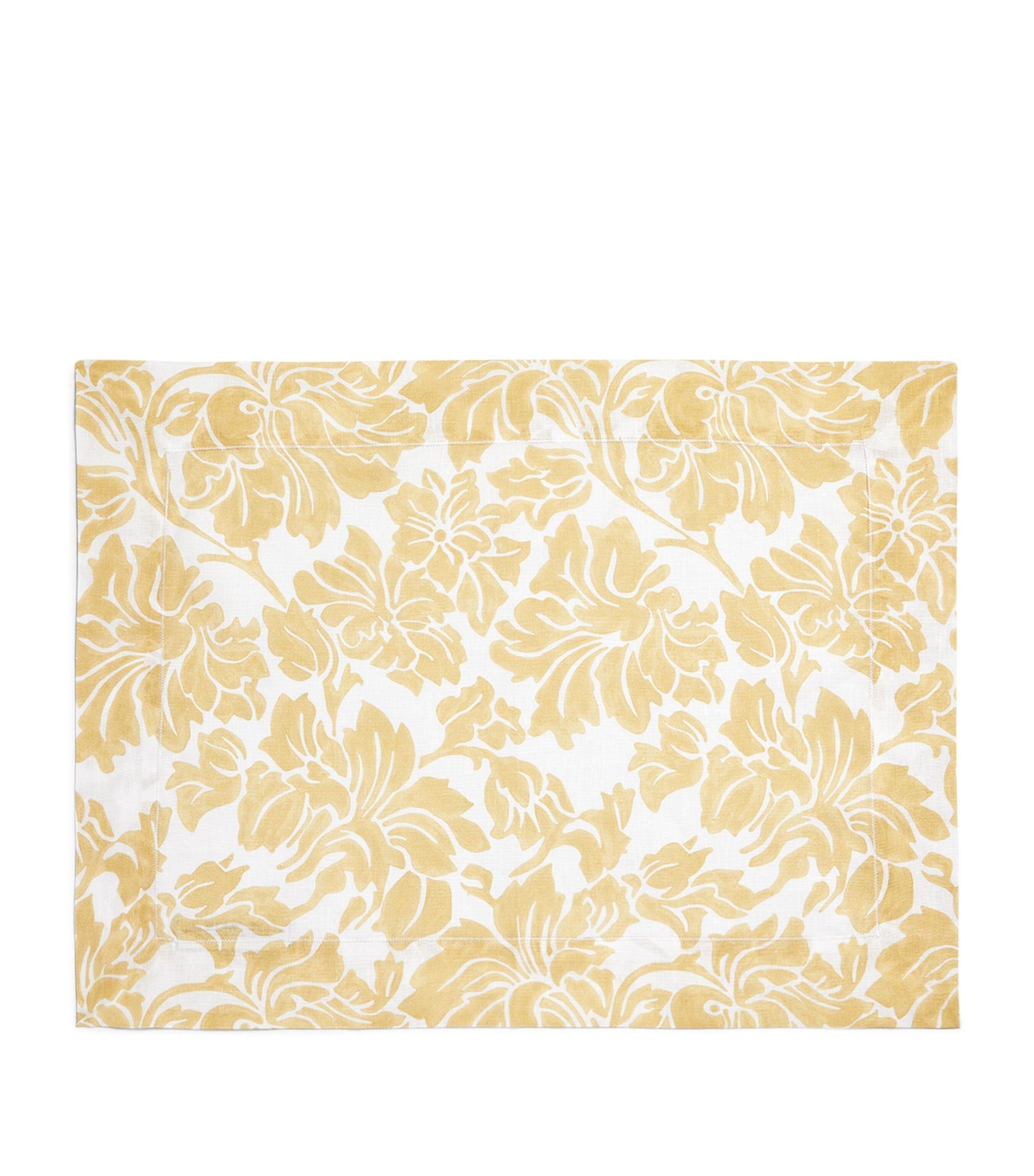 Set of 4 Floral Placemats (38cm x 50cm) GOODS Harrods   