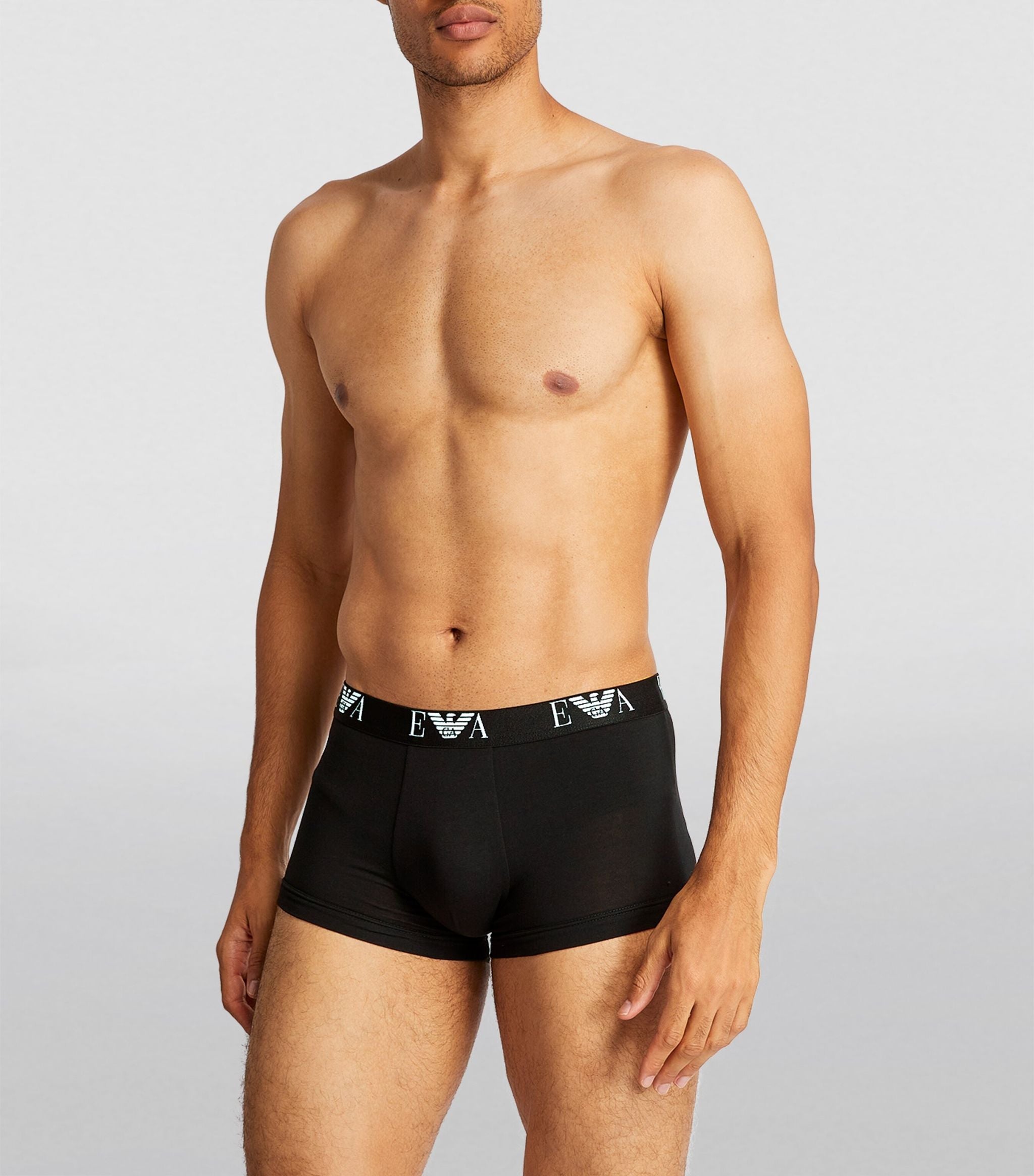 Stretch-Cotton Eagle Monogram Trunks (Pack of 3) GOODS Harrods   