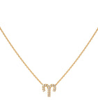 Yellow Gold and Diamond Zodiac Aries Necklace GOODS Harrods   