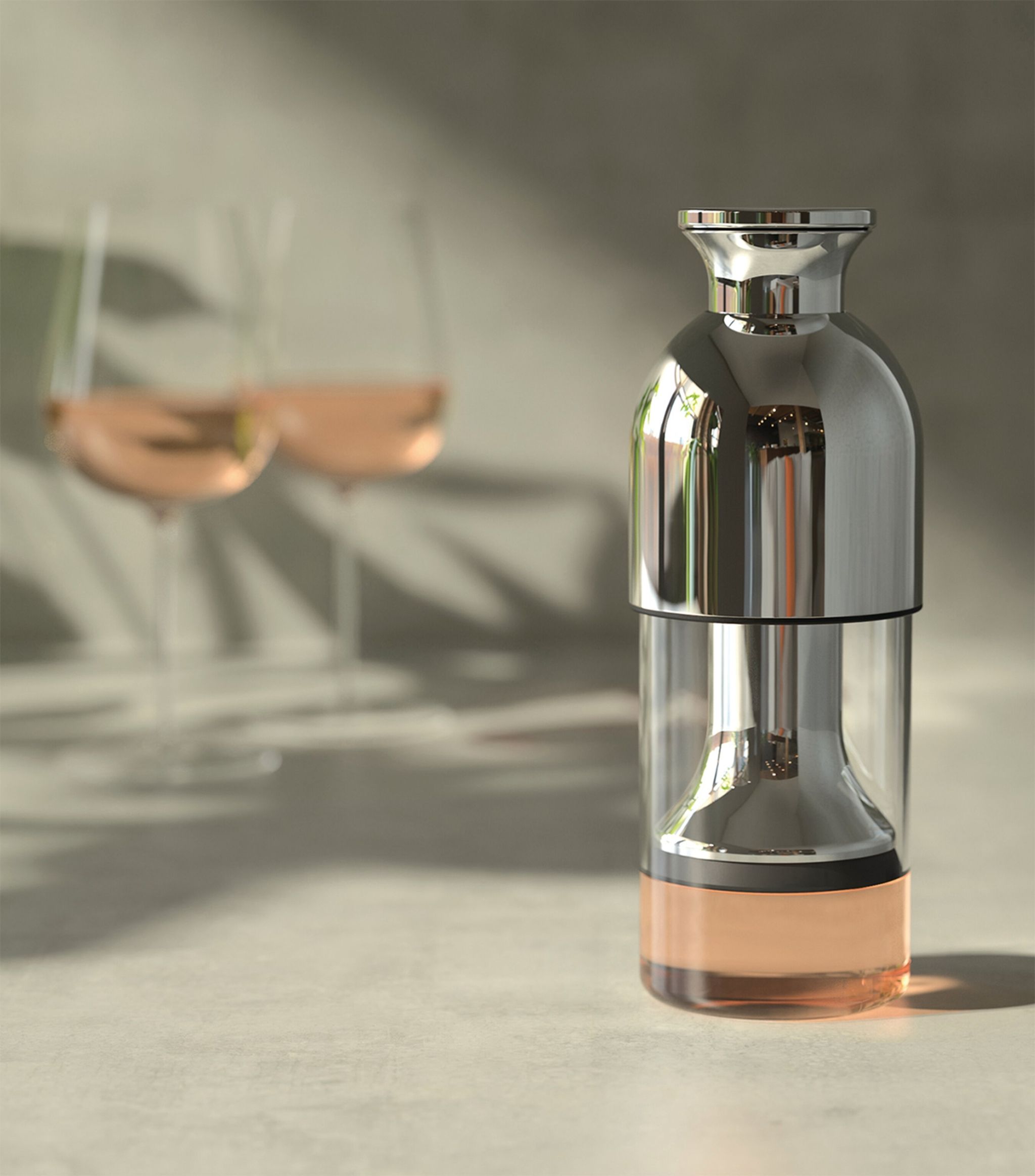 Eto Wine Decanter in Copper: Mirror Finish