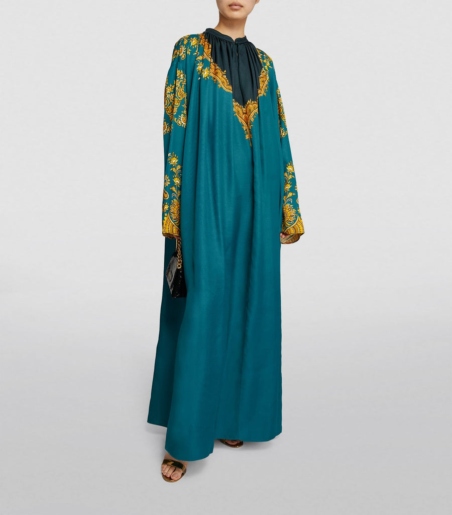 Silk Kaftan Maxi Dress