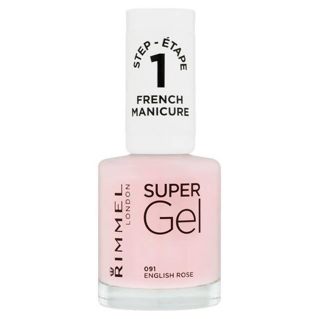 Rimmel London Super Gel French Manicure 091 English Rose 12ml All Sainsburys   