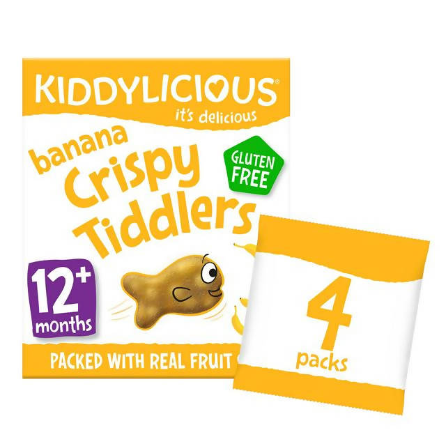 Kiddylicious Banana Crispy Tiddlers 4x12g