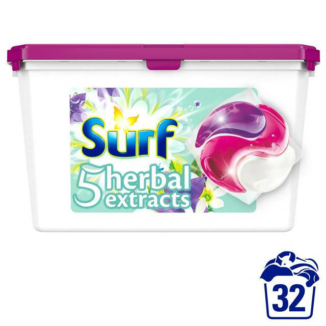 Surf 5 Herbal Extracts 3-in-1 Washing Capsules 32 Washes