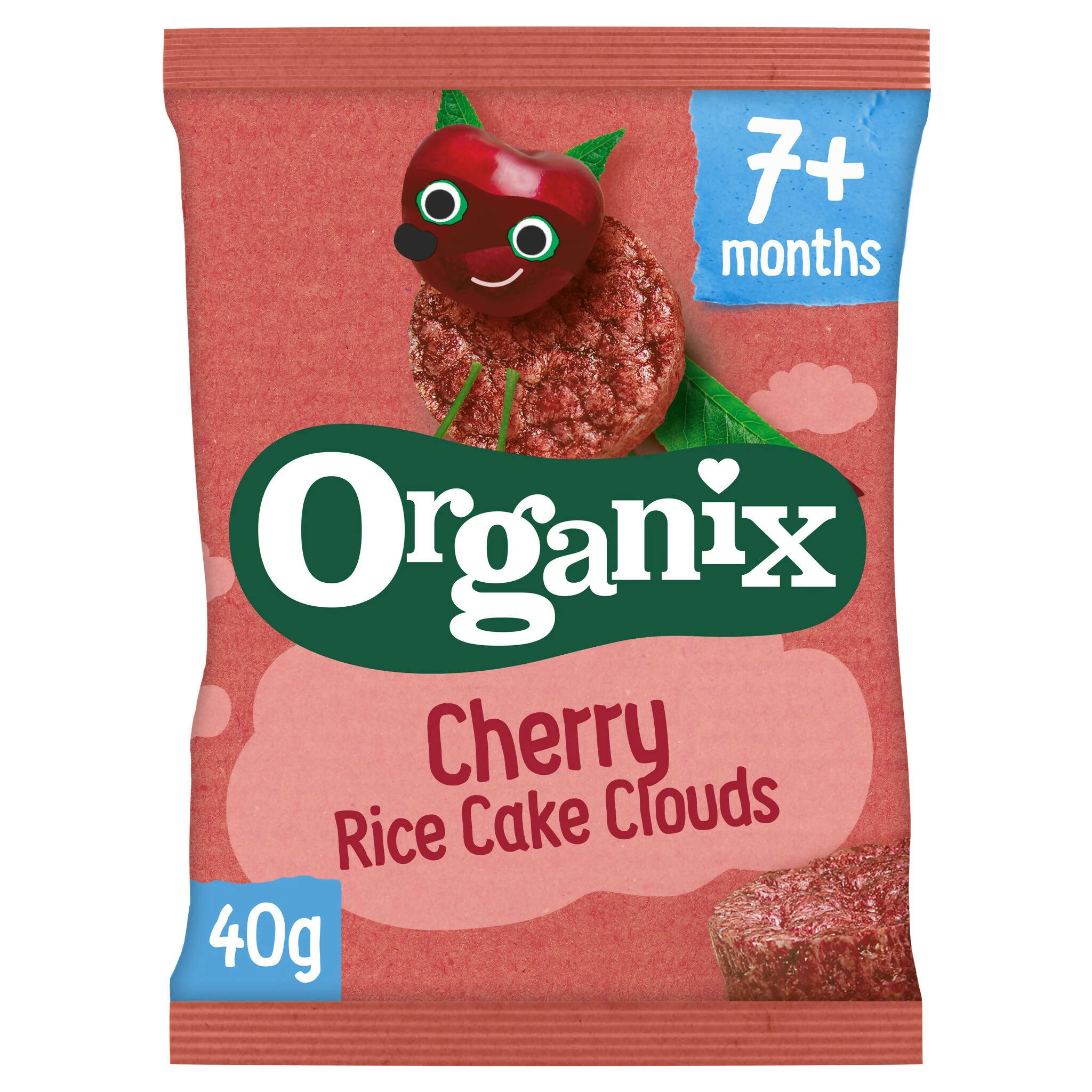 Organix Cherry Rice Cake Clouds Organic Baby Foods McGrocer Direct   