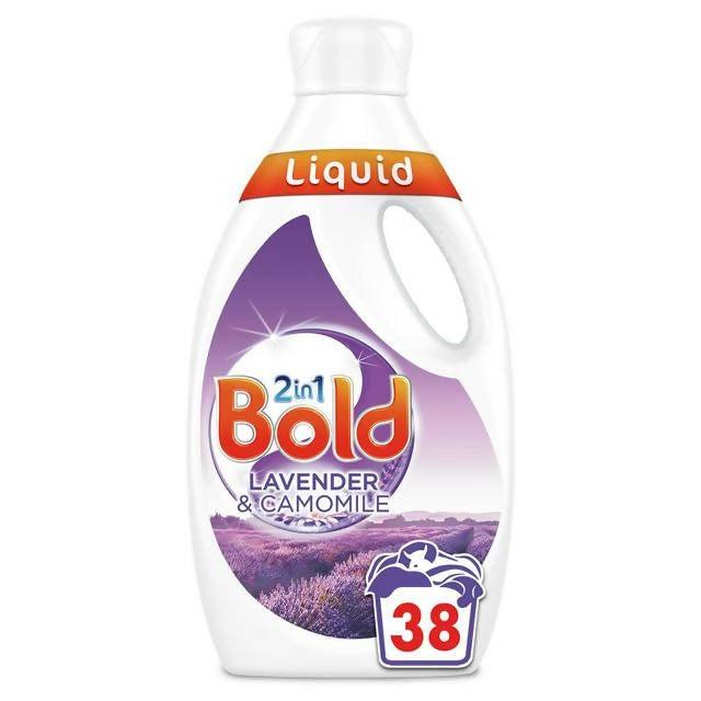 Bold 2in1 Washing Liquid Lavender and Camomile 1.33L (38 Washes) detergents & washing powder Sainsburys   