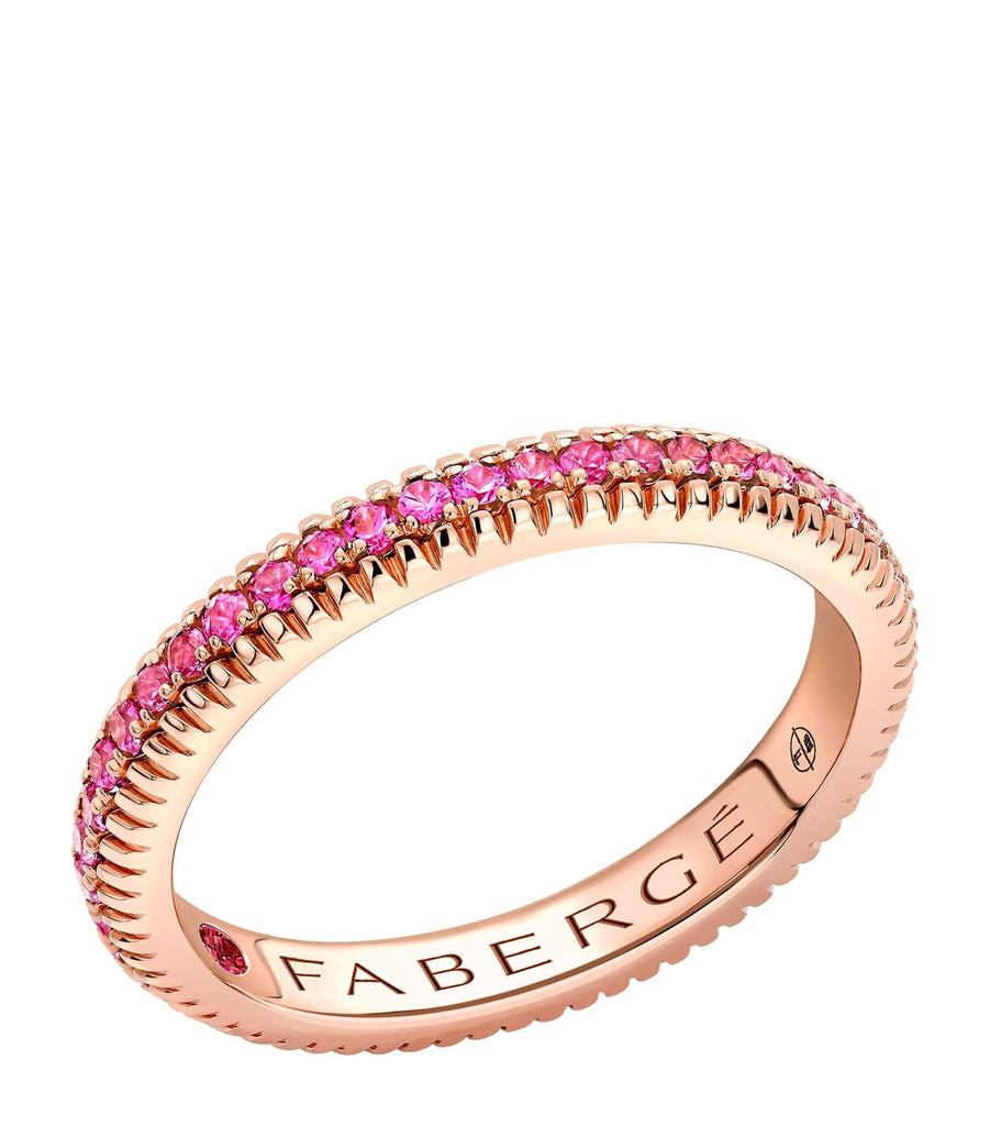 Rose Gold and Pink Sapphire Colours of Love Ring