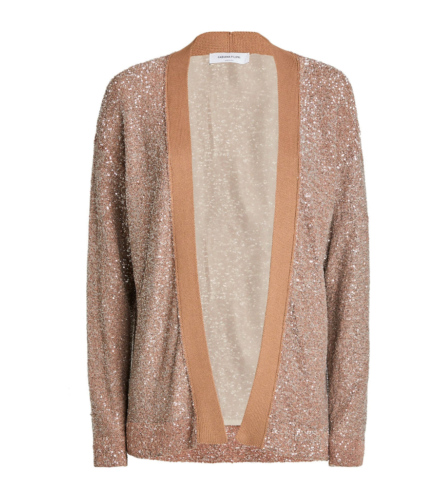 Sequin-Embellished Cardigan