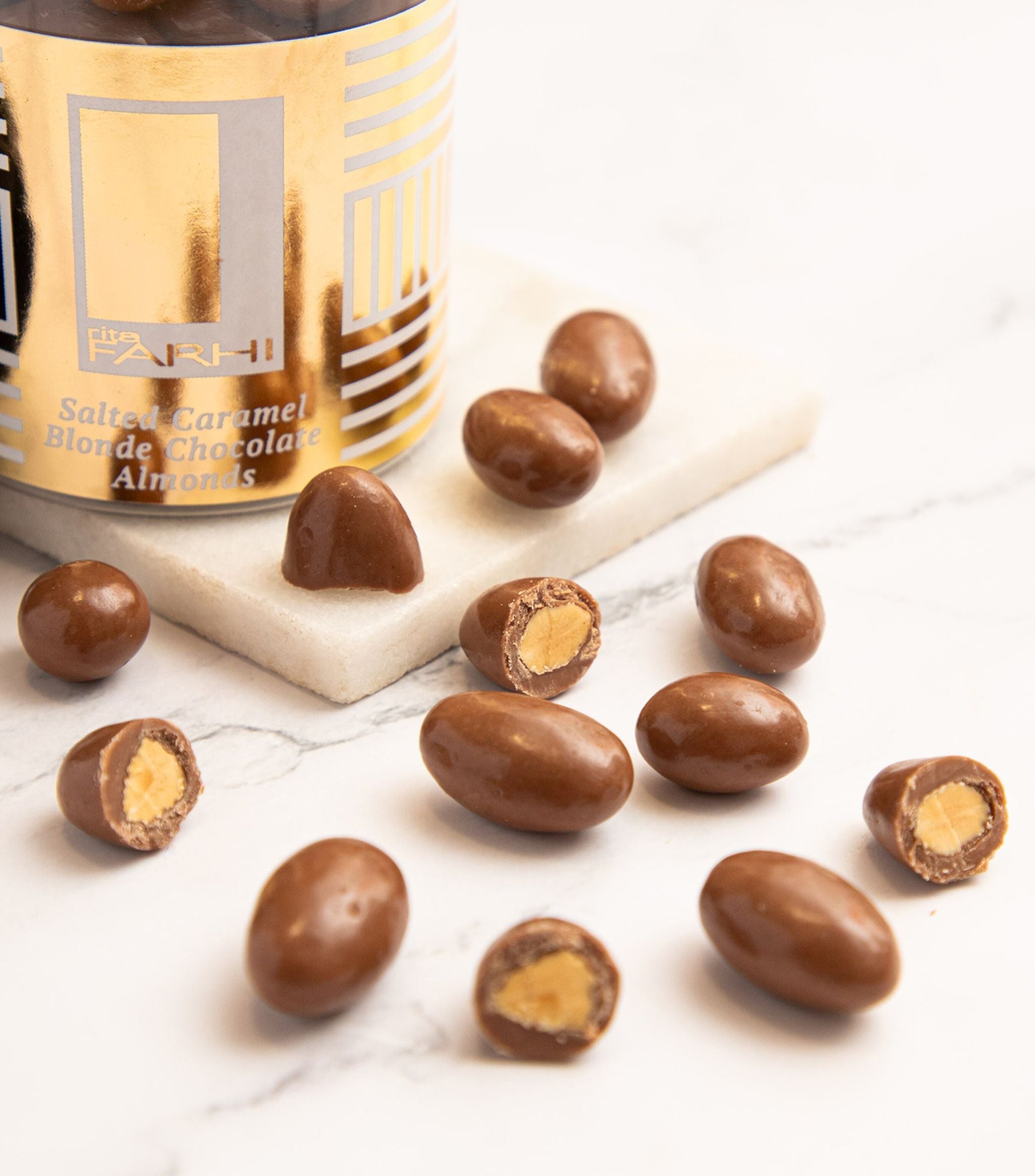 Salted Caramel Chocolate Almonds (320g) GOODS Harrods   