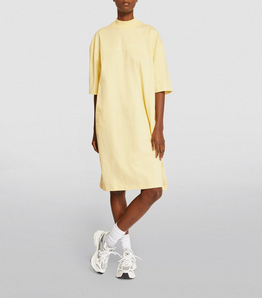 FOG ESSENTIALS TEE DRESS CANARY