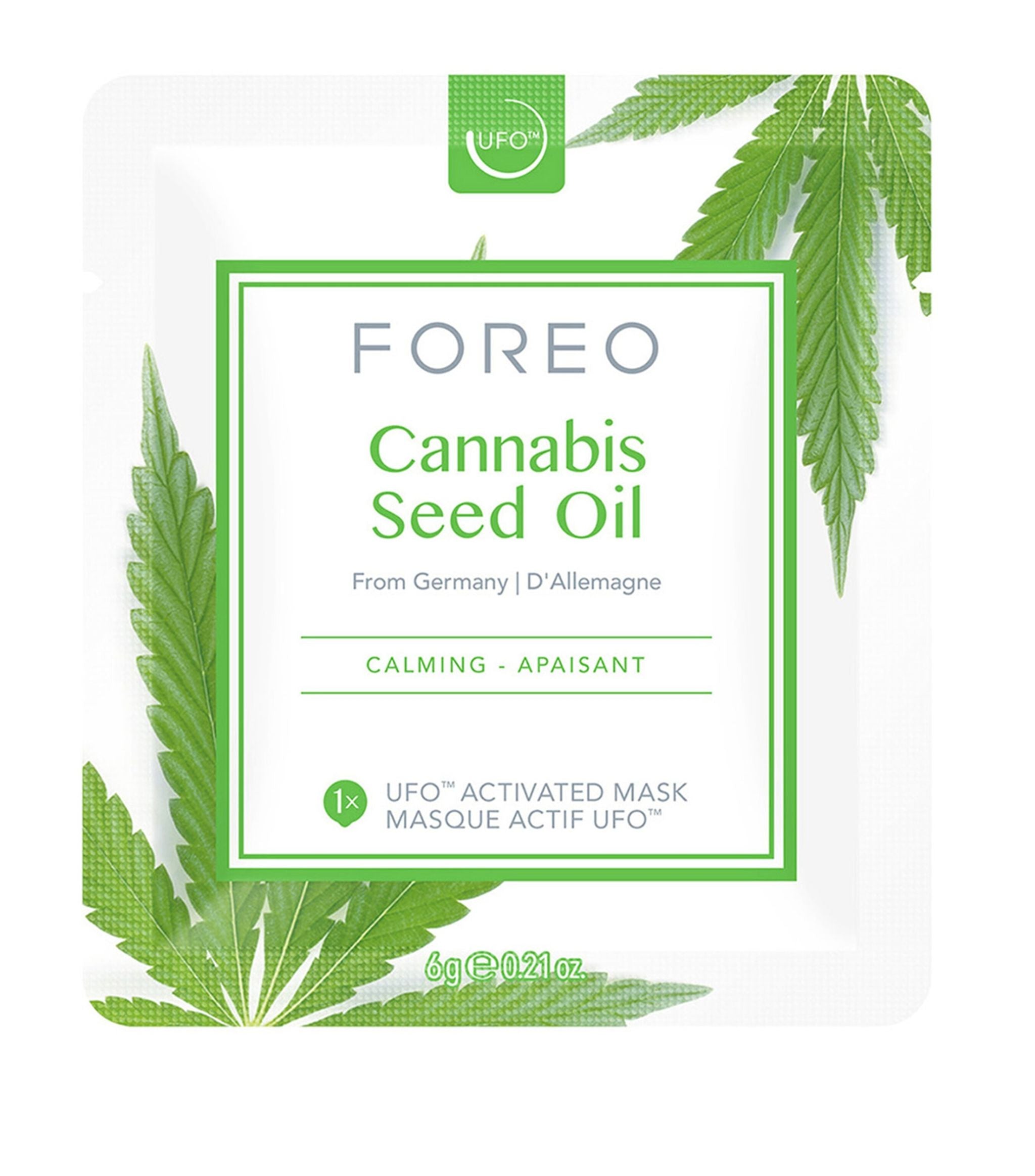 Cannabis Seed Oil UFO Calming Mask (Set of 6) GOODS Harrods   