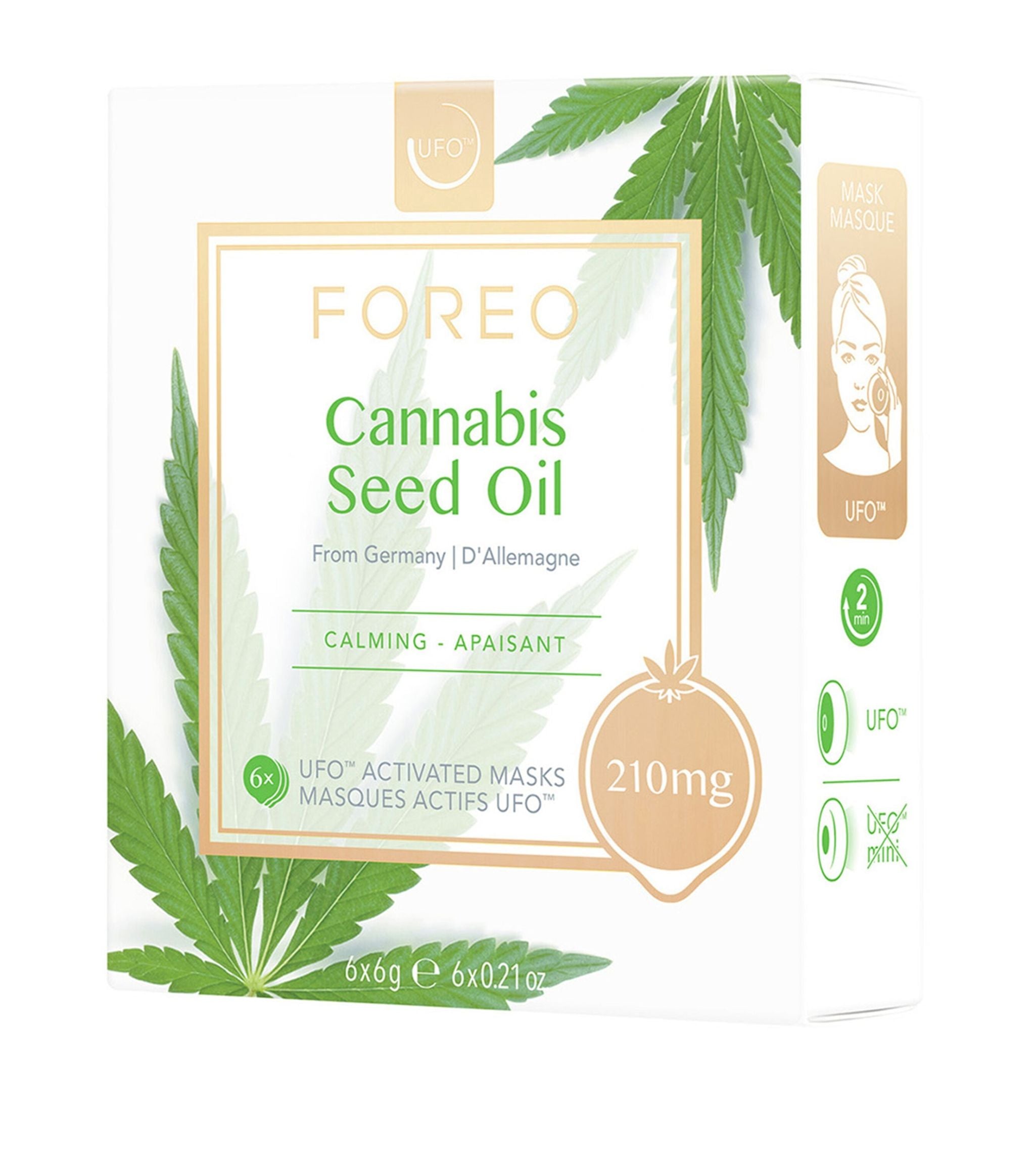 Cannabis Seed Oil UFO Calming Mask (Set of 6) GOODS Harrods   